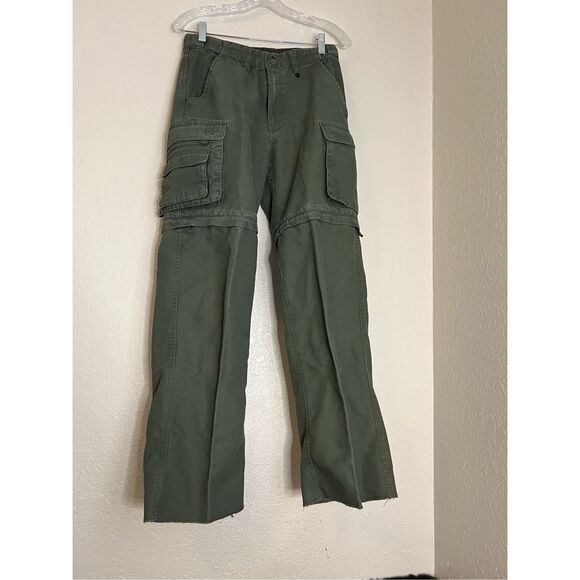 Boy Scouts Of America Pants 2 Green Covertible Uniform Pant Classic cargo - Picture 1 of 5